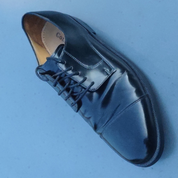 Cole Haan/Vibram® Men’s Caldwell Derby Black Leather Cap Toe Lace Up Oxford - Picture 9 of 17